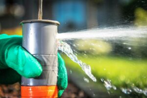 Underground Sprinkler Adjusting