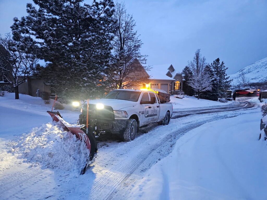 Snowplow and snow removal services in Utah County