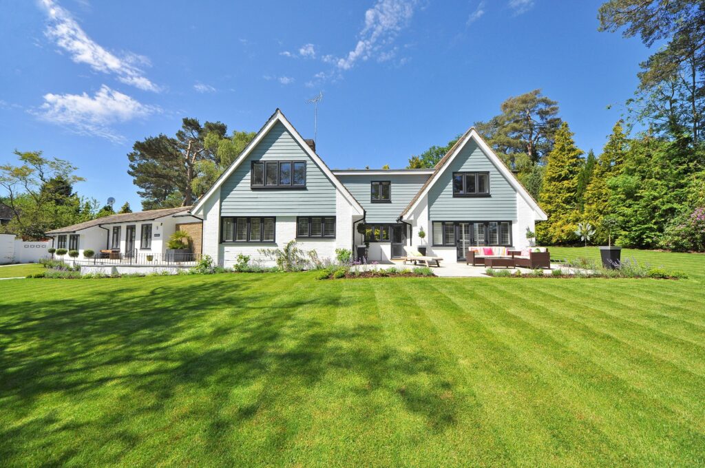 clean and beautiful lawn