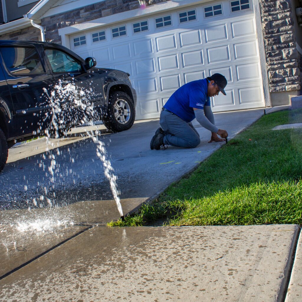 fall lawn care services like sprinkler blowouts in Utah County